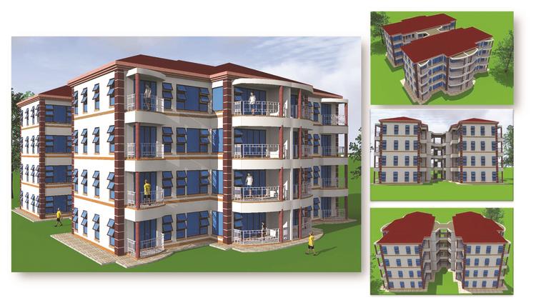 Artist impressions illustrate proposed high-rise apartment blocks for civil servants as Government has identified land for residential stands in towns and cities across the country