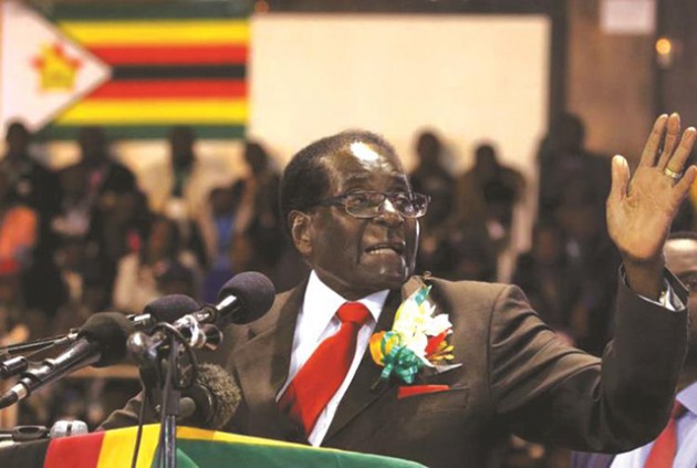 zanu-pf First Secretary President Mugabe addresses members of the Zimbabwe National Liberation War Veterans’ Association in Harare in April this year. Sabre-rattling by the ZNLWVA leadership has, however,  fed into factional politics which the  revolutionary party must deal with decisively in Masvingo next week