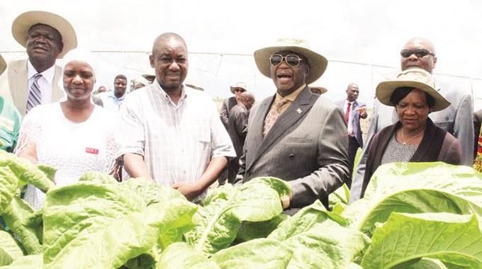 Acting President rolls out centre pivots