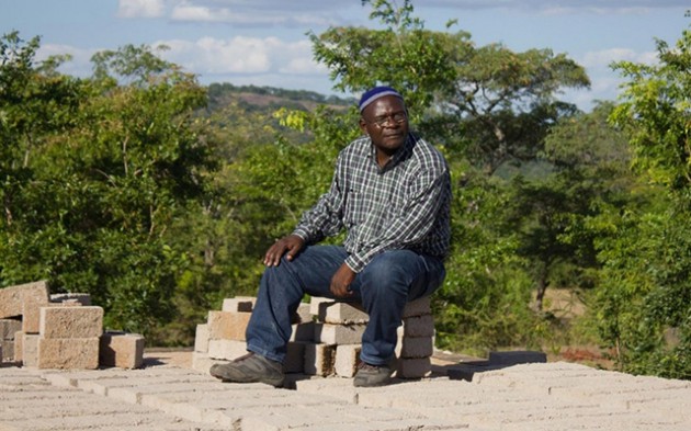 Rabson Wuriga secretary of the new synagogue in Mutuzu Masvingo at the building site. — (Al Jazeera)