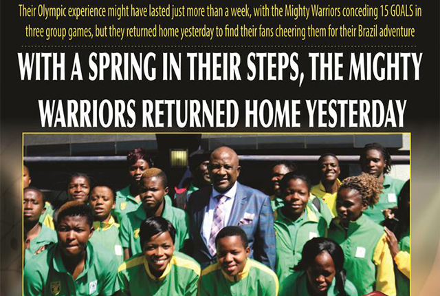 WITH A SPRING IN THEIR STEPS, THE MIGHTY RETURNED HOME YESTERDAY