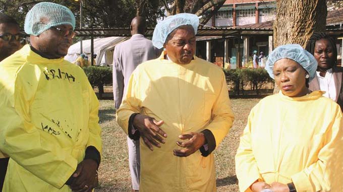 First Lady tours cholera facility