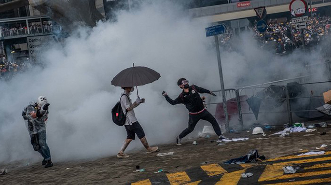 Hong Kong protests unjustified, sinister