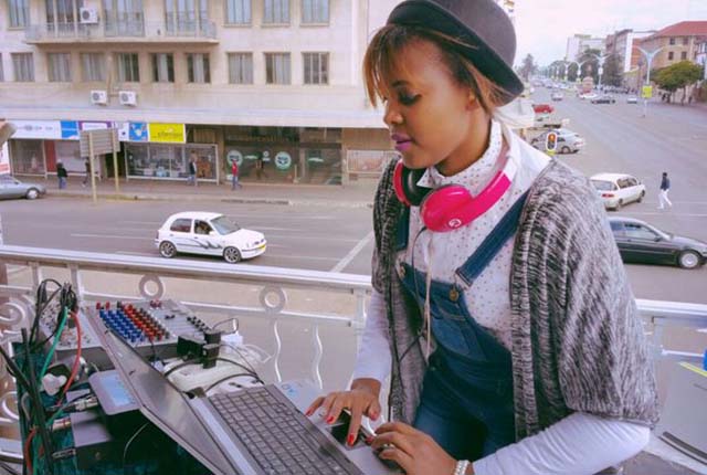 Female DJ shakes male-dominated sector