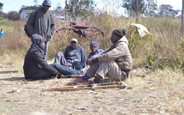 Ex-convict Thomas Mpofu has found ‘family’ among the homeless people living along Mukuvisi River