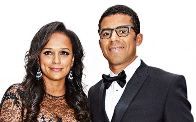 Sindaka Dokolo and wife Isabel dos Santos