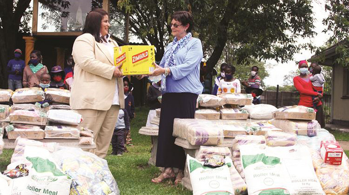 First Lady donates goodies to homes