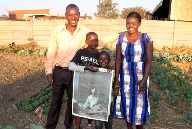 A family affair . . . This collage shows Evangelist Justice Mutukura, his wife Pretty with their two preacher sons —Benoni and Penuel —and the two brothers in their makeshift prayer room
