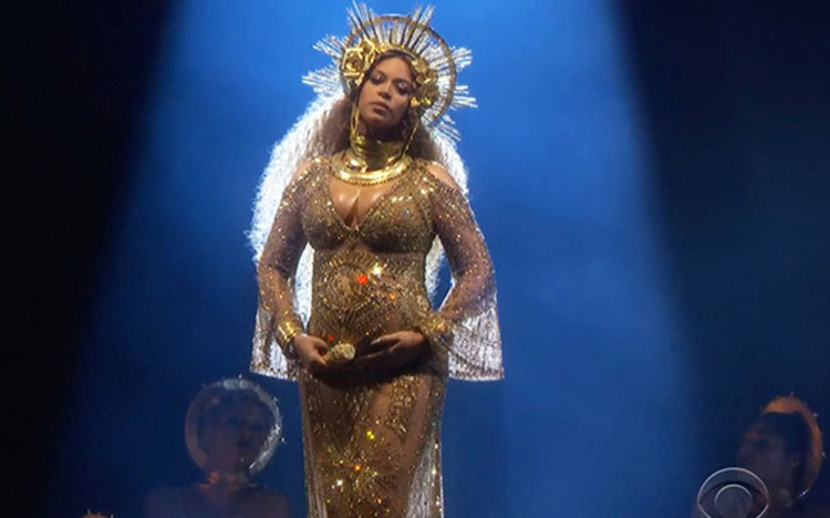 Beyonce at the Grammy's