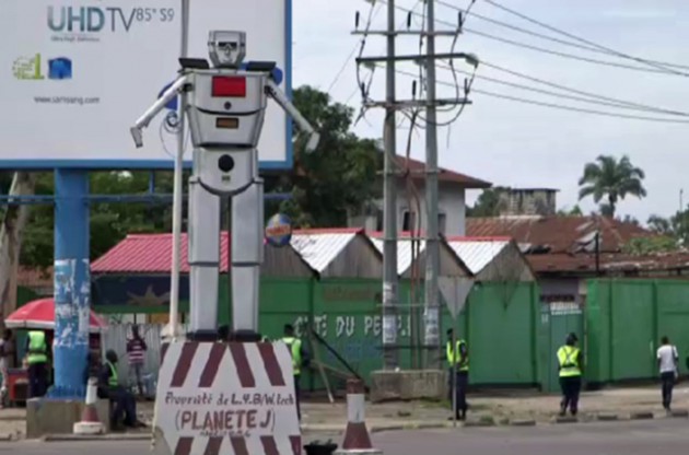 Thérèse Izay created a humanoid traffic robot to make the Congo’s roads safer