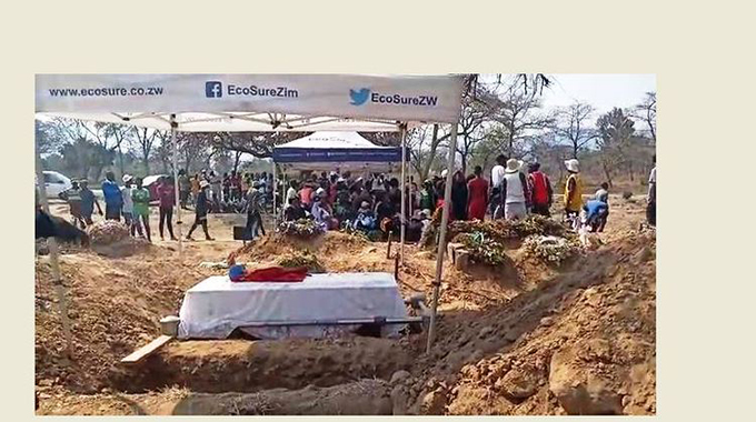 Chaos at murdered cousins burial