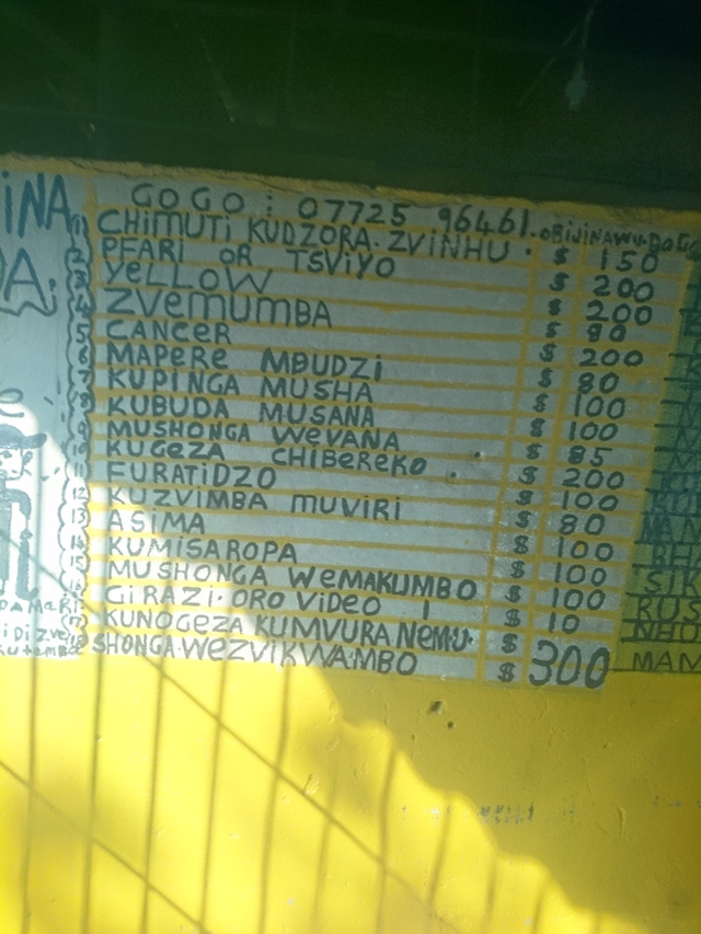 Price list