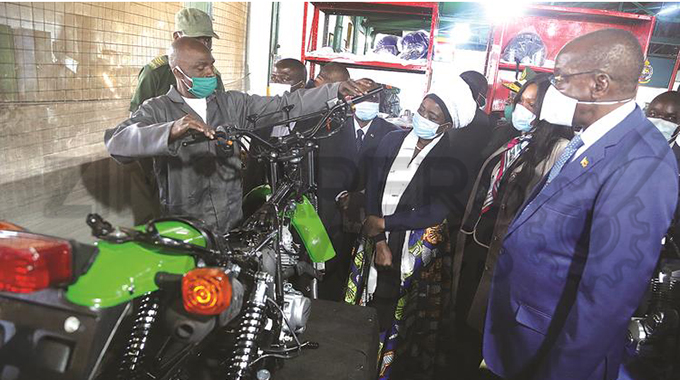 Prisoners assemble motorbikes