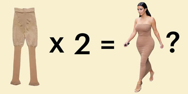 Kim doubles up on body shapers to achieve her look