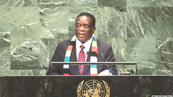 UNGA: ED to spell out Zim’s aspirations