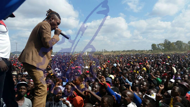 Soul Jah Love on stage. - Pic by Tawanda Mudimu.