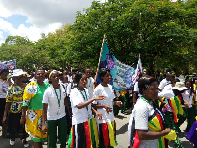 Masvingo College students take part in a street carnival in Masvingo City yesterday ahead of the 21st February Movement Celebrations slated for the Great Zimbabwe monument tomorrow