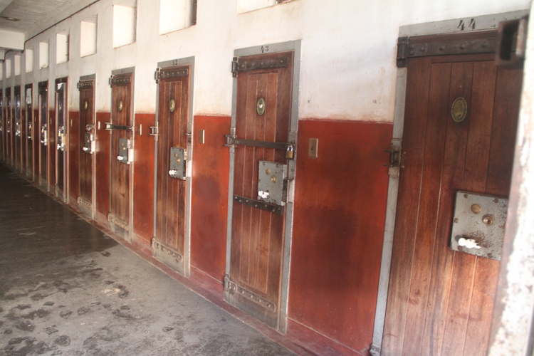 Some of the special single cells under “D” category, including Cell 42 (encircled) that once caged President Mnangagwa at Khami Prison