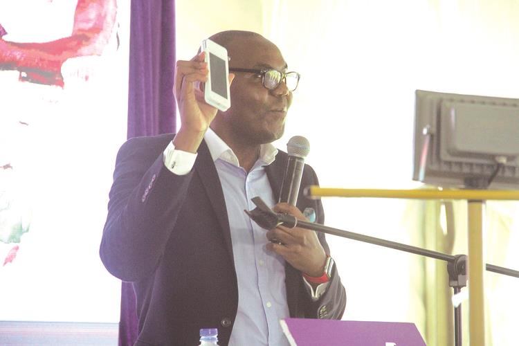 Steward Bank Chief Executive Officer Lance Mambondiani speaks about the Kwenga technology