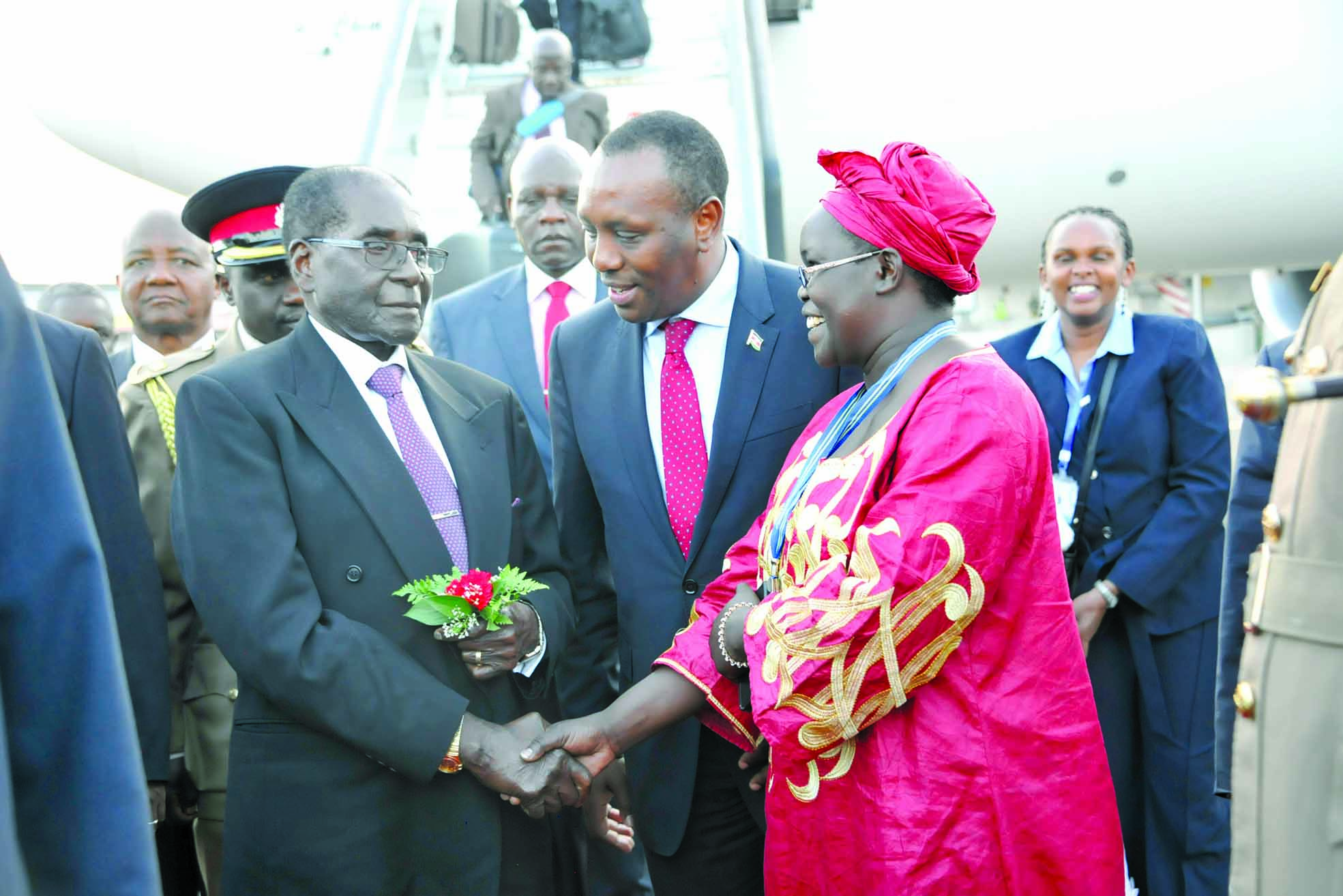 President arrives in Kenya