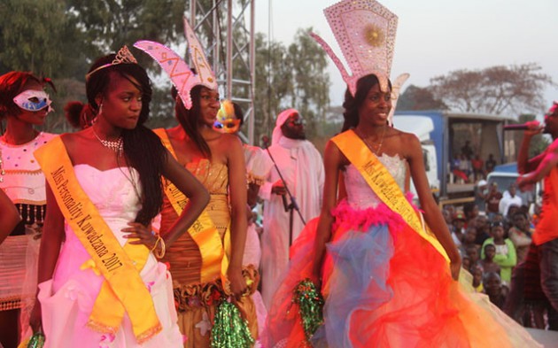 Miss Kuwadzana, Michele Badza, on parade with her princesses