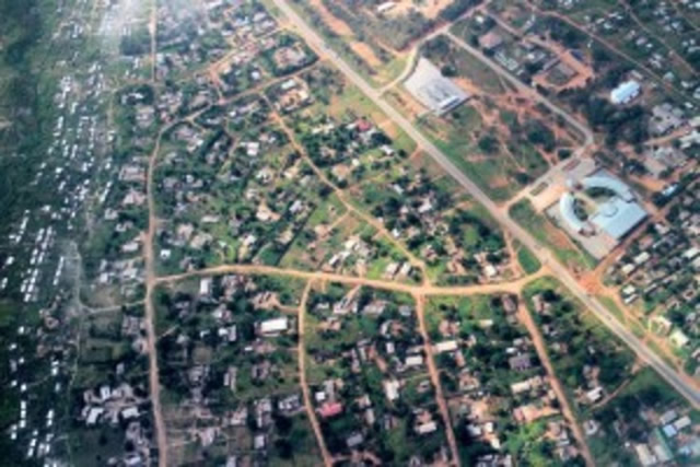 Aerial view of Harare