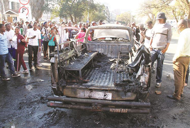 Zimbabwe’s opposition parties are now engaging in orgies of violence, looting and vandalism