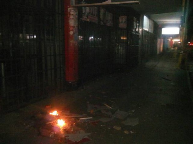 Shops in the CBD were forced to close early following running battles between the vendors and the alleged criminals-Picture credit:Social Media