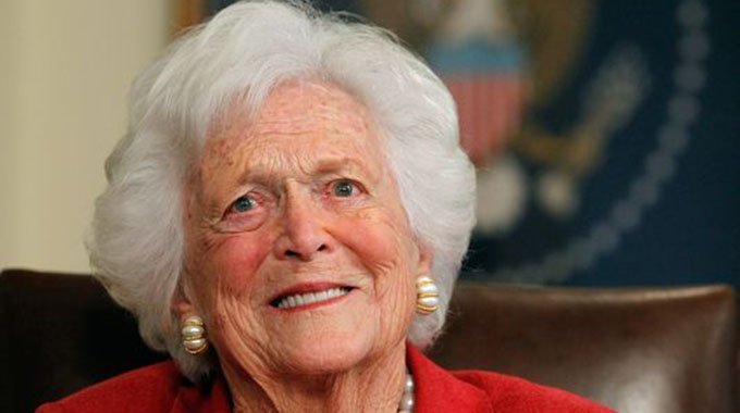 Former US First Lady Barbara Bush dies