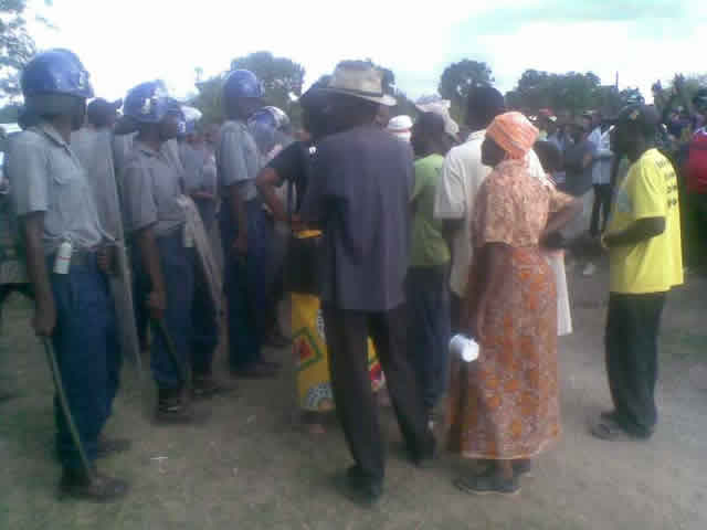 Chaos in Mhangura as riot police have been deployed at the centre