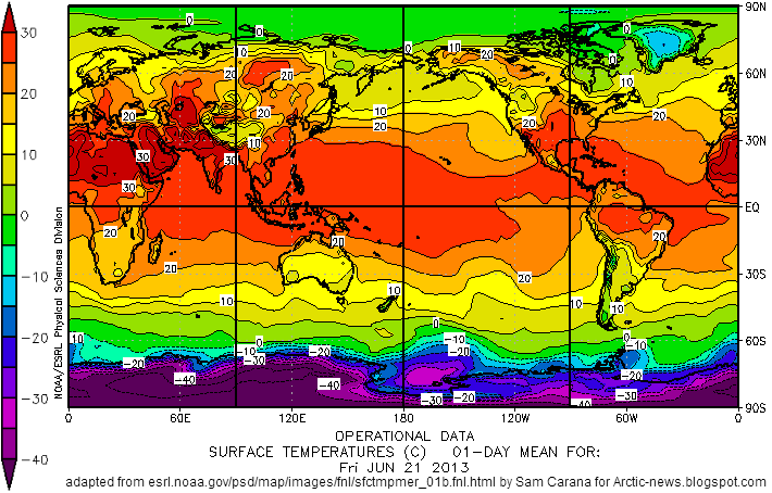 Record temperatures in Arctic