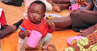 Children aged five and under are at the risk of malnutrition and stunting.