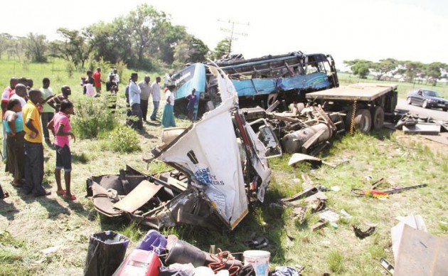 Some of the accidents recorded along the Harare-Beitbridge Road