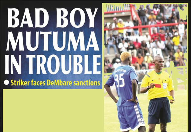 Bad boy Mutuma in big trouble