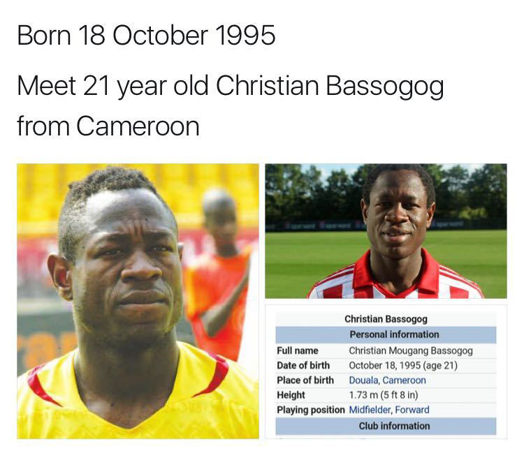 Christian Bassogog, who was named the best player at the 2017 AFCON tournament, has sparked a lot of debate across the continent with some saying he doesn’t look like an average 21-year-old