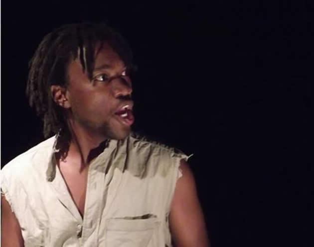 Protester disrupts Hifa play