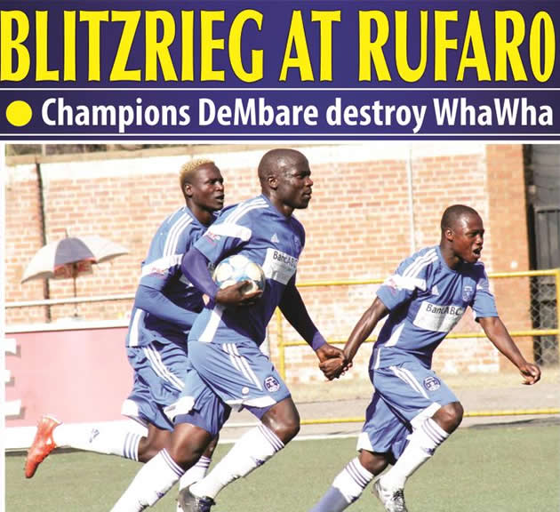 Champions DeMbare destroy Whawha