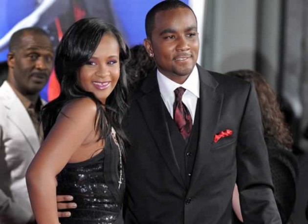 IN HAPPIER DAYS . . . Bobbi Kristina (left) and Nick Gordon