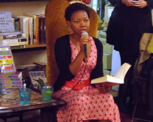Author NoViolet Bulawayo reads exceprts from one of her books in this file picture
