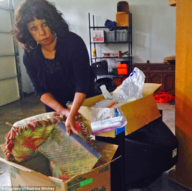Packing it in: Gathering her belongings in the house she shared with Vernon for 13 years, Barbara isn't sure about her next move