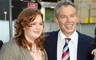Tony Blair and daughter , Kathryn