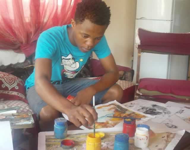 Boy discovers new world in art