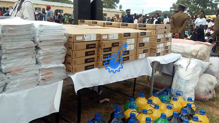 Part of the donation from First Lady Amai Mugabe to the constituency of Buhera North.