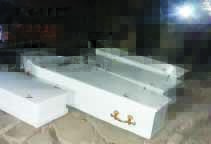 The victims' coffins