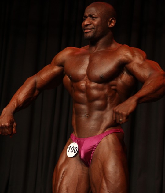 HAIL THE CHAMP . . . Champion Chienderamwano won the Mr Zimbabwe title for the third time