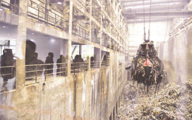 A green power station in Chongqing uses waste to produce electricity
