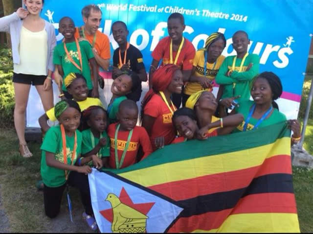 Raising the Zimbabwe flag high . . . The Chipawo team in Germany