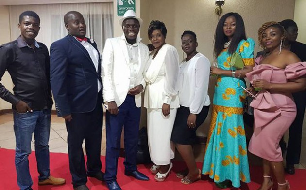 Rev Chivaviro and his wife pose for a picture with some delegates at the launch