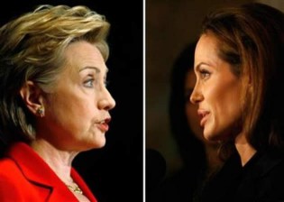 Hillary Clinton and Angelina Jolie
