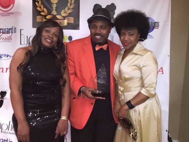 Clive Chinzou (left) was recognised as the community champion of the year